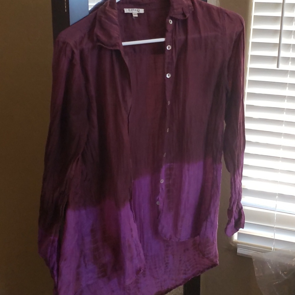 Buffalo David Bitton button up ombre top